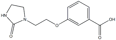 3-[2-(2-oxoimidazolidin-1-yl)ethoxy]benzoic acid 구조식 이미지