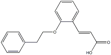 3-[2-(2-phenylethoxy)phenyl]prop-2-enoic acid Structure