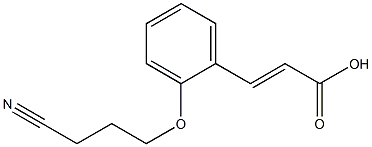 3-[2-(3-cyanopropoxy)phenyl]prop-2-enoic acid Structure