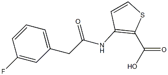3-[2-(3-fluorophenyl)acetamido]thiophene-2-carboxylic acid 구조식 이미지