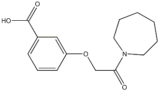 3-[2-(azepan-1-yl)-2-oxoethoxy]benzoic acid 구조식 이미지
