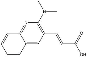 3-[2-(dimethylamino)quinolin-3-yl]prop-2-enoic acid 구조식 이미지