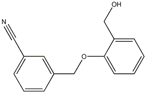 3-[2-(hydroxymethyl)phenoxymethyl]benzonitrile Structure