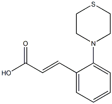 3-[2-(thiomorpholin-4-yl)phenyl]prop-2-enoic acid 구조식 이미지