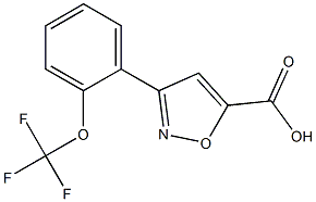 3-[2-(trifluoromethoxy)phenyl]-1,2-oxazole-5-carboxylic acid 구조식 이미지