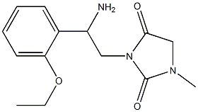 3-[2-amino-2-(2-ethoxyphenyl)ethyl]-1-methylimidazolidine-2,4-dione Structure