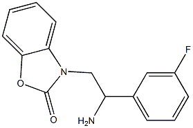 3-[2-amino-2-(3-fluorophenyl)ethyl]-2,3-dihydro-1,3-benzoxazol-2-one Structure