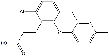 3-[2-chloro-6-(2,4-dimethylphenoxy)phenyl]prop-2-enoic acid Structure