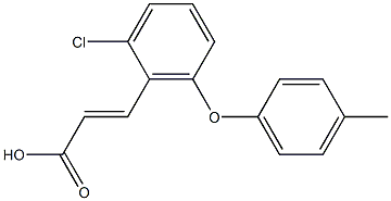 3-[2-chloro-6-(4-methylphenoxy)phenyl]prop-2-enoic acid Structure