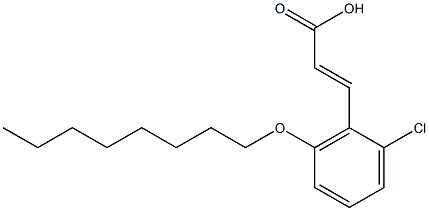 3-[2-chloro-6-(octyloxy)phenyl]prop-2-enoic acid Structure