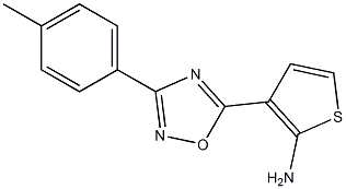 3-[3-(4-methylphenyl)-1,2,4-oxadiazol-5-yl]thiophen-2-amine Structure