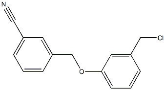 3-[3-(chloromethyl)phenoxymethyl]benzonitrile 구조식 이미지