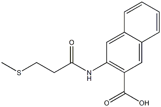 3-[3-(methylsulfanyl)propanamido]naphthalene-2-carboxylic acid 구조식 이미지