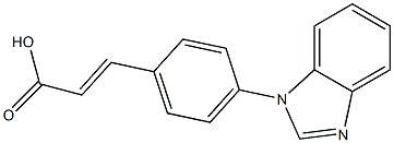 3-[4-(1H-1,3-benzodiazol-1-yl)phenyl]prop-2-enoic acid 구조식 이미지