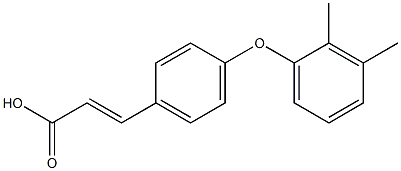 3-[4-(2,3-dimethylphenoxy)phenyl]prop-2-enoic acid 구조식 이미지