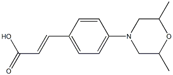 3-[4-(2,6-dimethylmorpholin-4-yl)phenyl]prop-2-enoic acid 구조식 이미지