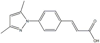 3-[4-(3,5-dimethyl-1H-pyrazol-1-yl)phenyl]prop-2-enoic acid 구조식 이미지