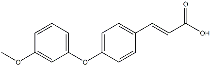 3-[4-(3-methoxyphenoxy)phenyl]prop-2-enoic acid 구조식 이미지