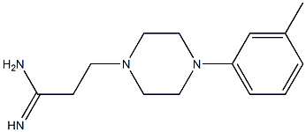 3-[4-(3-methylphenyl)piperazin-1-yl]propanimidamide Structure