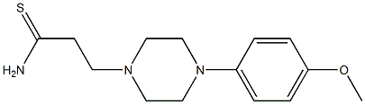 3-[4-(4-methoxyphenyl)piperazin-1-yl]propanethioamide Structure