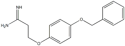 3-[4-(benzyloxy)phenoxy]propanimidamide 구조식 이미지