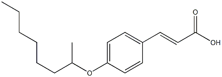 3-[4-(octan-2-yloxy)phenyl]prop-2-enoic acid 구조식 이미지