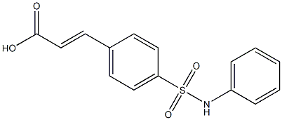 3-[4-(phenylsulfamoyl)phenyl]prop-2-enoic acid 구조식 이미지