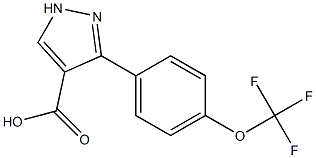 3-[4-(trifluoromethoxy)phenyl]-1H-pyrazole-4-carboxylic acid Structure