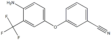 3-[4-amino-3-(trifluoromethyl)phenoxy]benzonitrile 구조식 이미지