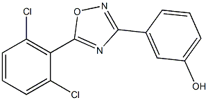 3-[5-(2,6-dichlorophenyl)-1,2,4-oxadiazol-3-yl]phenol Structure