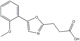 3-[5-(2-methoxyphenyl)-1,3-oxazol-2-yl]propanoic acid Structure
