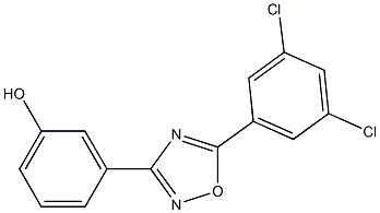 3-[5-(3,5-dichlorophenyl)-1,2,4-oxadiazol-3-yl]phenol Structure