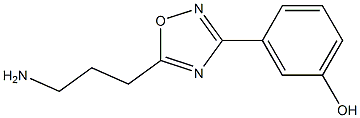 3-[5-(3-aminopropyl)-1,2,4-oxadiazol-3-yl]phenol 구조식 이미지