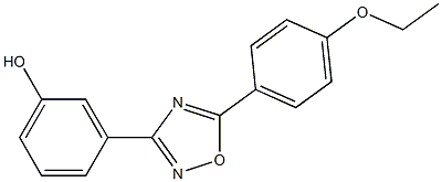 3-[5-(4-ethoxyphenyl)-1,2,4-oxadiazol-3-yl]phenol 구조식 이미지