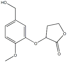 3-[5-(hydroxymethyl)-2-methoxyphenoxy]oxolan-2-one Structure