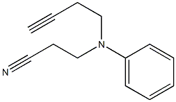 3-[but-3-ynyl(phenyl)amino]propanenitrile Structure