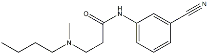 3-[butyl(methyl)amino]-N-(3-cyanophenyl)propanamide 구조식 이미지