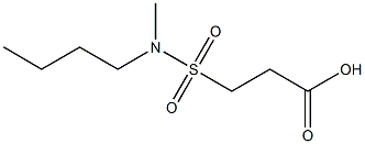 3-[butyl(methyl)sulfamoyl]propanoic acid 구조식 이미지