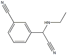 3-[cyano(ethylamino)methyl]benzonitrile Structure
