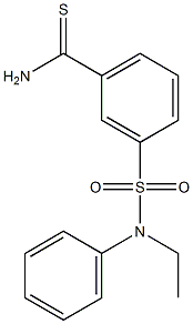 3-[ethyl(phenyl)sulfamoyl]benzene-1-carbothioamide Structure