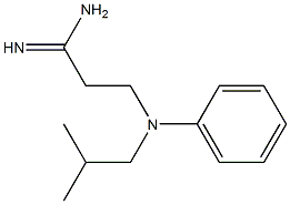 3-[isobutyl(phenyl)amino]propanimidamide Structure
