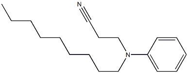 3-[nonyl(phenyl)amino]propanenitrile Structure