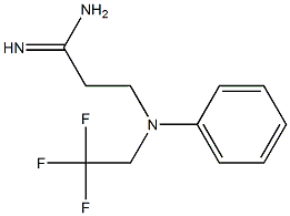 3-[phenyl(2,2,2-trifluoroethyl)amino]propanimidamide 구조식 이미지