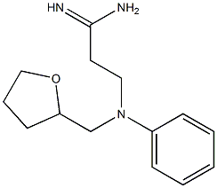 3-[phenyl(tetrahydrofuran-2-ylmethyl)amino]propanimidamide Structure