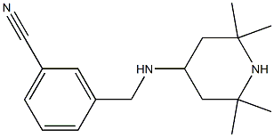 3-{[(2,2,6,6-tetramethylpiperidin-4-yl)amino]methyl}benzonitrile Structure