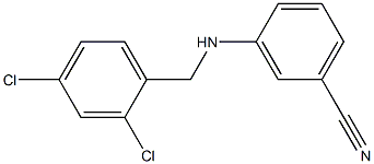 3-{[(2,4-dichlorophenyl)methyl]amino}benzonitrile Structure