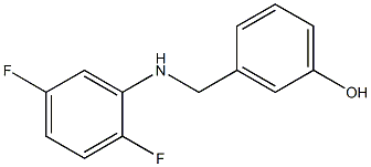 3-{[(2,5-difluorophenyl)amino]methyl}phenol Structure