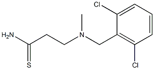 3-{[(2,6-dichlorophenyl)methyl](methyl)amino}propanethioamide 구조식 이미지