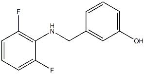 3-{[(2,6-difluorophenyl)amino]methyl}phenol Structure