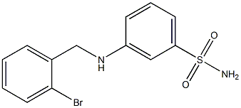 3-{[(2-bromophenyl)methyl]amino}benzene-1-sulfonamide Structure